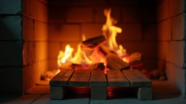 Bois de palette dans la cheminée : ce que les traitements chimiques changent à la combustion